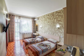 1-комнатный номер с двумя кроватями и видом на парк и горы, Гостевой дом Алвис, Алушта