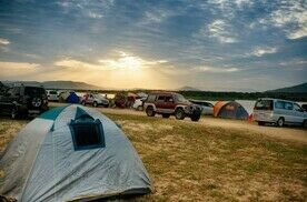 Место для установки палатки, База отдыха Белый берег, Нарва