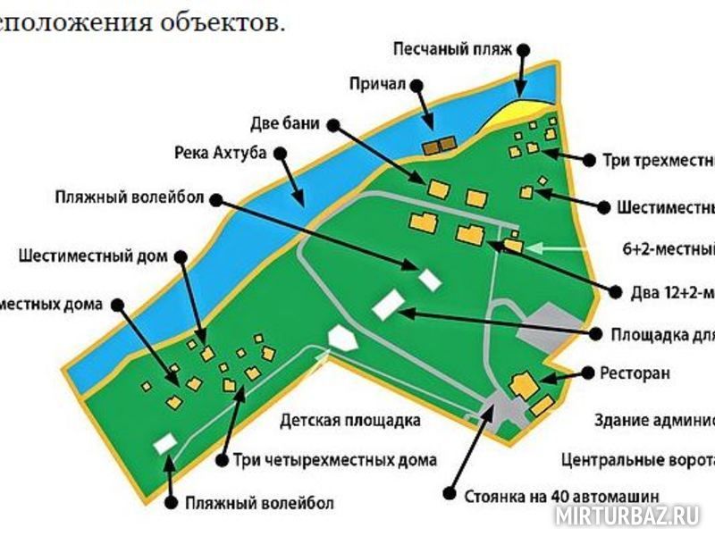 Карта острова зеленый волжский