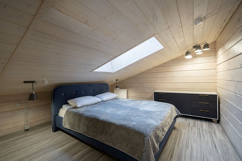 Спальня на мансардном этаже