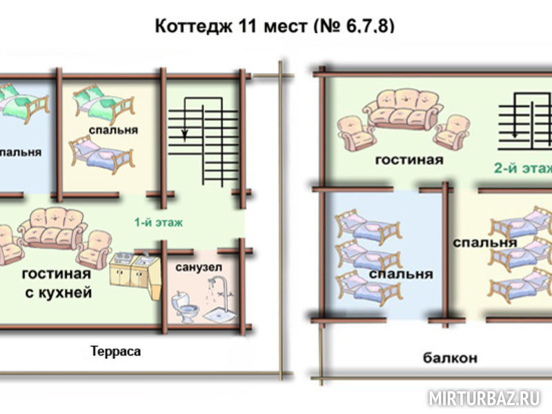 План домиков для базы отдыха