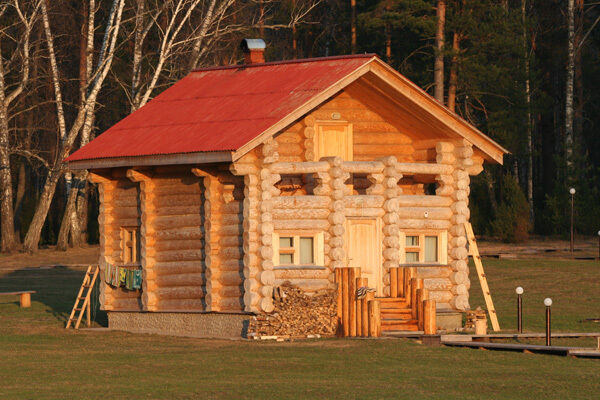 Вид на баню