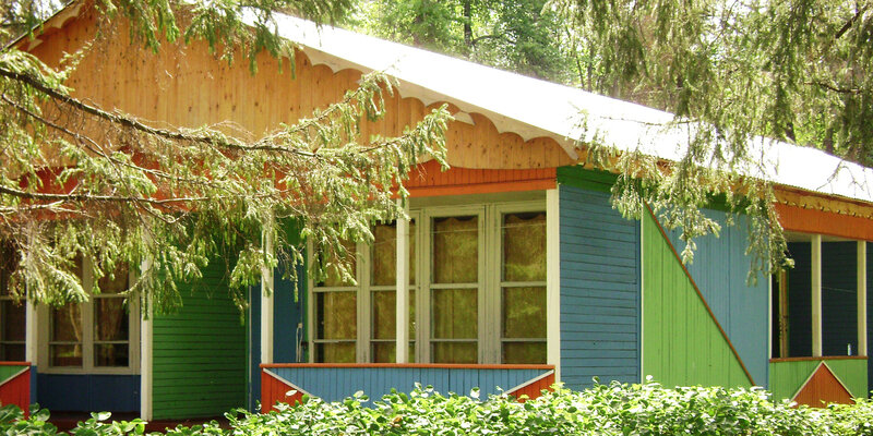 Домик деревянный 2-местный