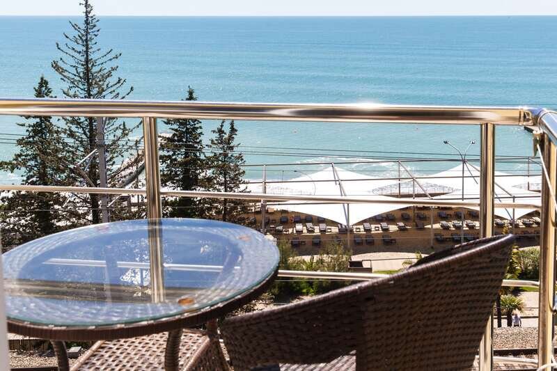 Студио 3-местный (с балконом, вид на море)