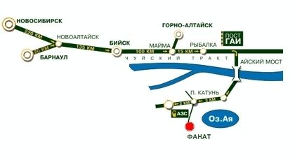 Карта пос катунь