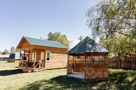 Трехместный домик с удобствами, База отдыха Алтайские дачи, Онгудай