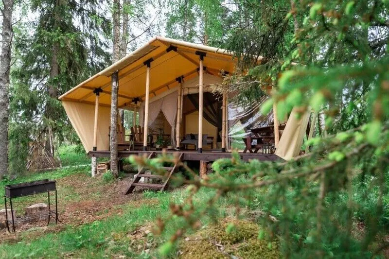 Глэмпинг 2-местный Сказочный лес (с купелью)