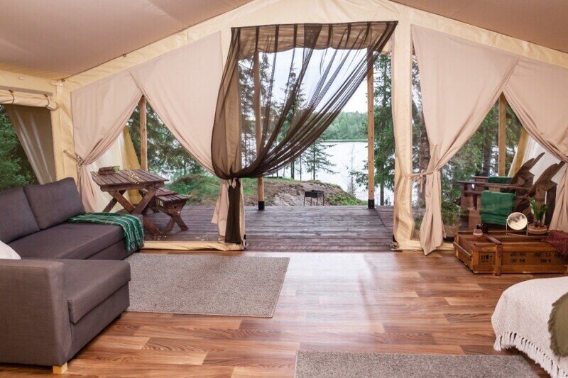 Глэмпинг 2-местный Сказочный лес (с купелью)