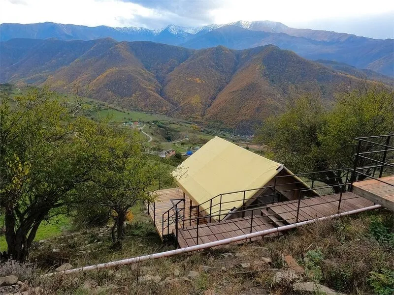 Шатёр 2-местный (№6 стандартный) | Глэмпинг Берег Неба, Чеченская Республика