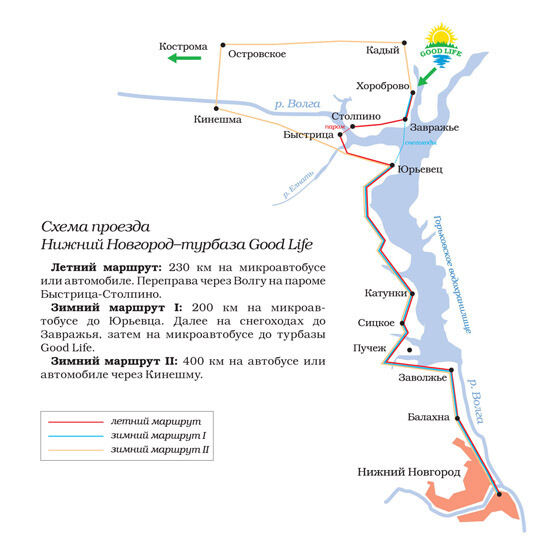 Турбазы на горьковском море нижегородская область карта