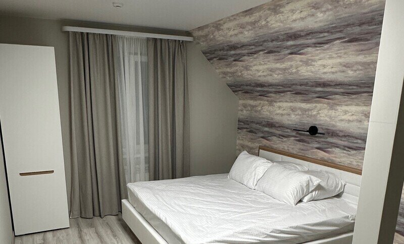 Дом с баней на дровах в современном стиле