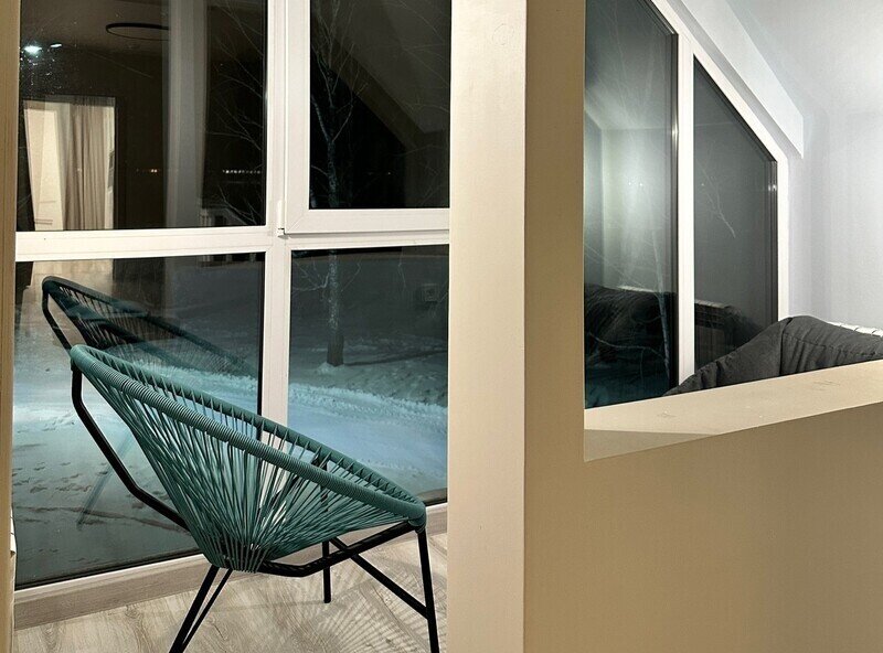 Дом с баней на дровах в современном стиле