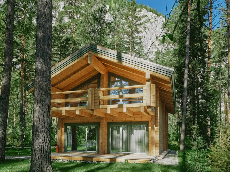 Делюкс Шале 4-местный 2-комнатный 2-этажный