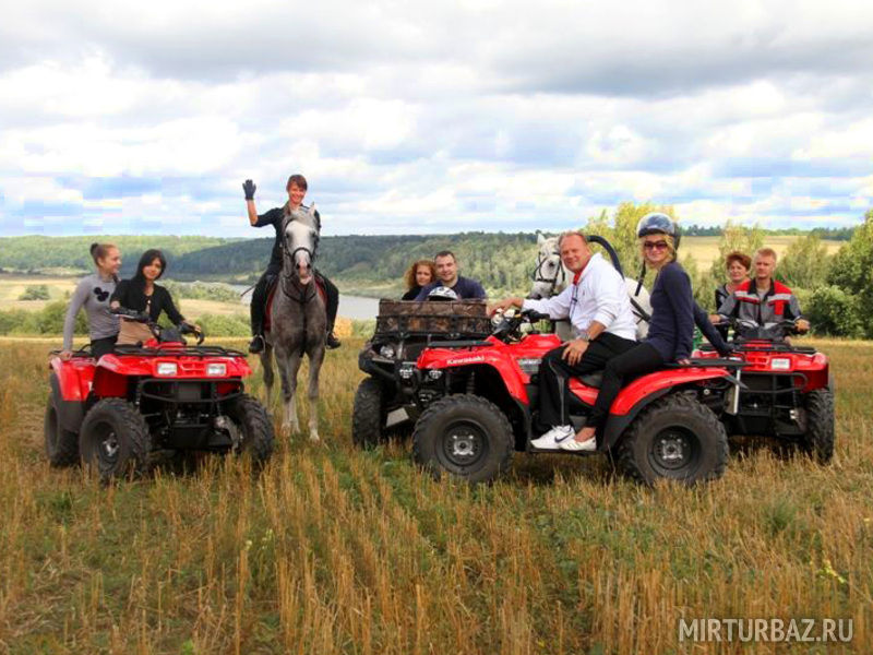 катание на квадроциклах и лошадях