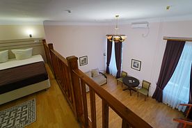 Семейный 3-местный 2-уровневый с видом на море без балкона, Пансионат Трехгорка, Евпатория