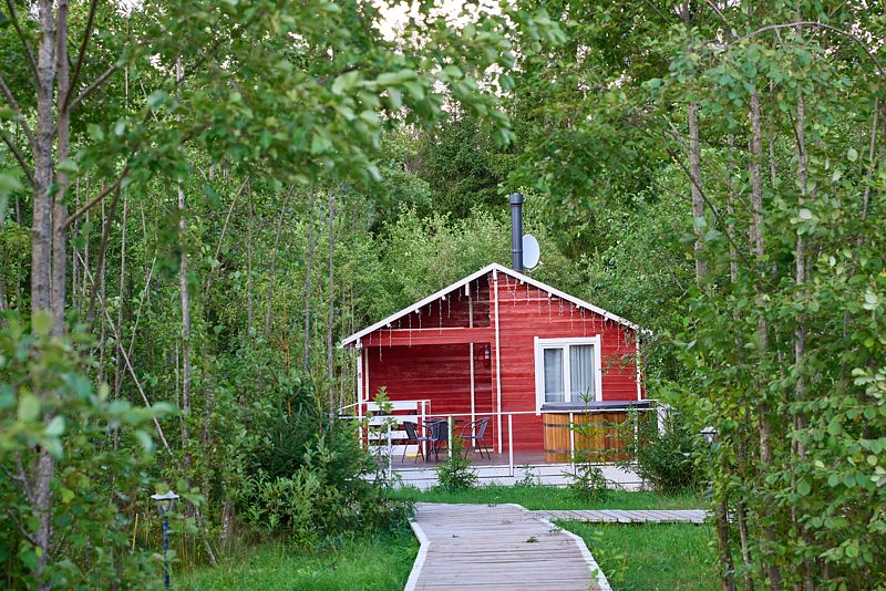 Дом Романтика 4-местный 1-комнатный (с купелью)