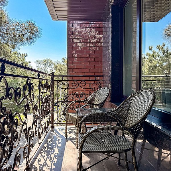 Люкс Супер 6-местный 2-комнатный (с балконом, вид на сосны)