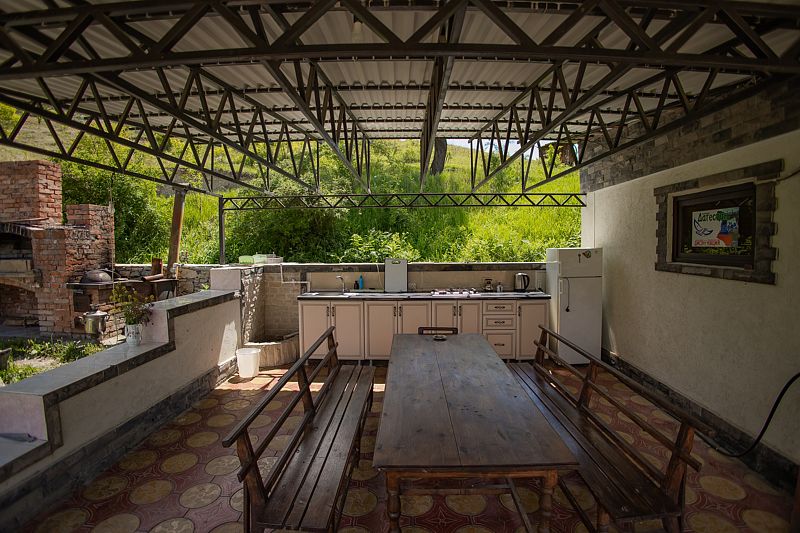 Стандартный 5-местный 1-комнатный (верхний дом, с камином)