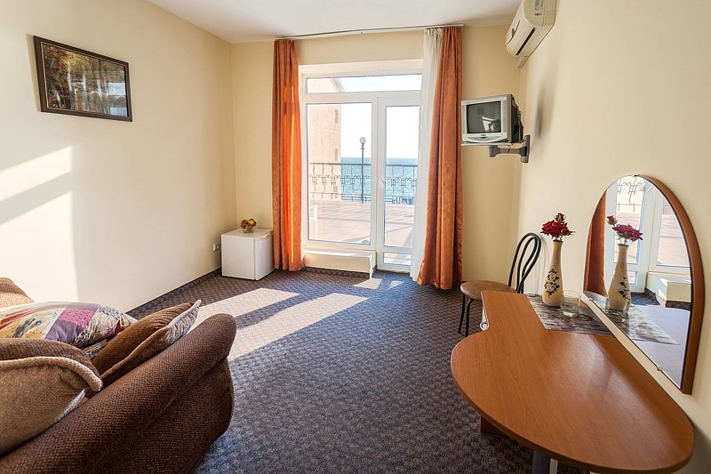 Стандартный 1-местный 1-категории 3 этаж с видом на море корп.2