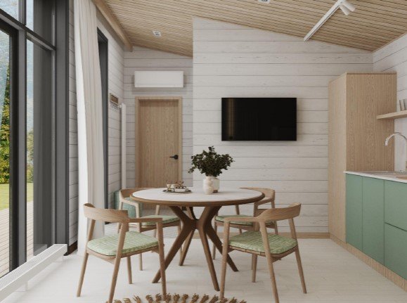 Дом 2-местный 1-комнатный (с 1 спальней)