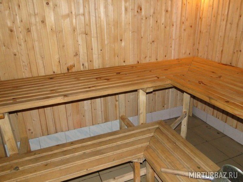 Внутри бани