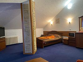 Мансарда 5 этаж, 2 местный 1 комнатный санузел Блок (2+2) с лоджией, Гостевой дом Увильды, Увильды