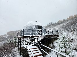 Сфера (геокупол) «Графитовая», Гостевой дом Глэмпинг 11, Белокуриха