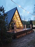 A-frame Семейный, Глэмпинг А в лесу, Захарово