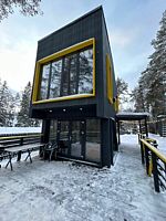 Коттедж № 1 "Желтый Дом" Номера домов: № 1, Глэмпинг Я на Базе, Лахденпохья