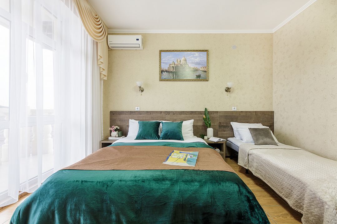 Комфорт 2-местный 1-комнатный (с балконом +1)