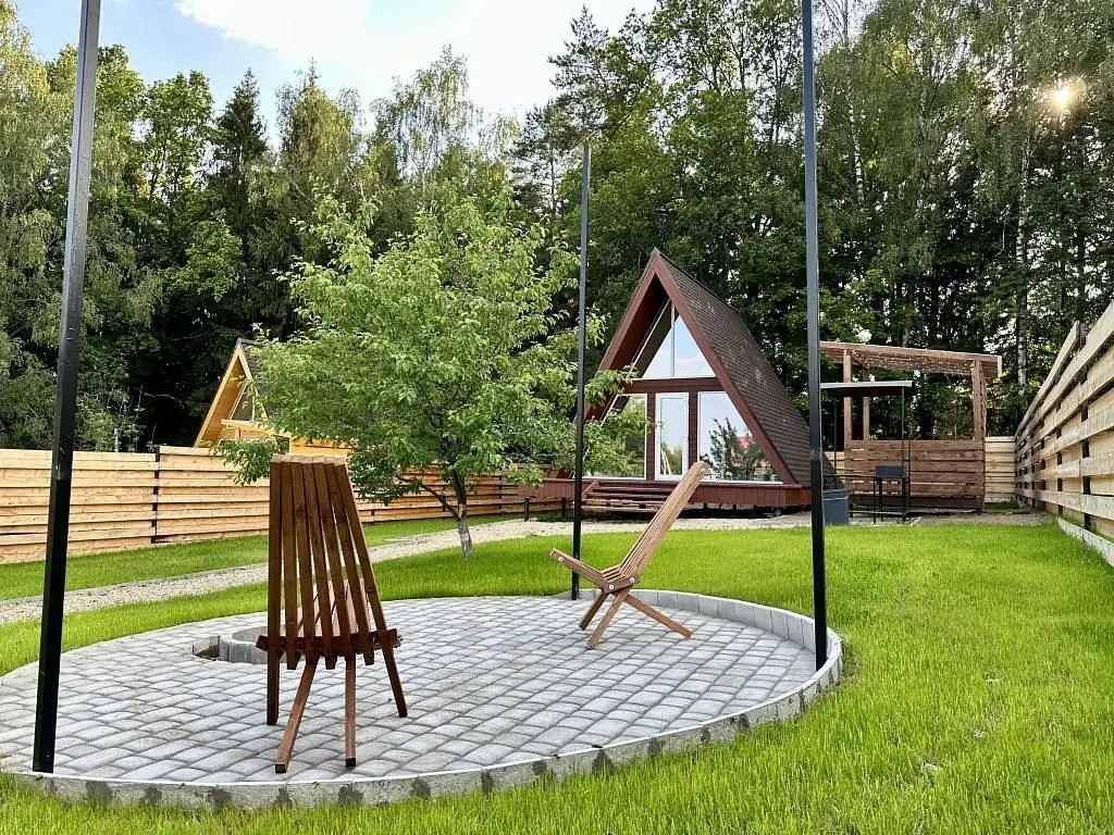 Глэмпинг Домики A-frame С Чаном или Купелью-Фурако, Боровск, Калужская область