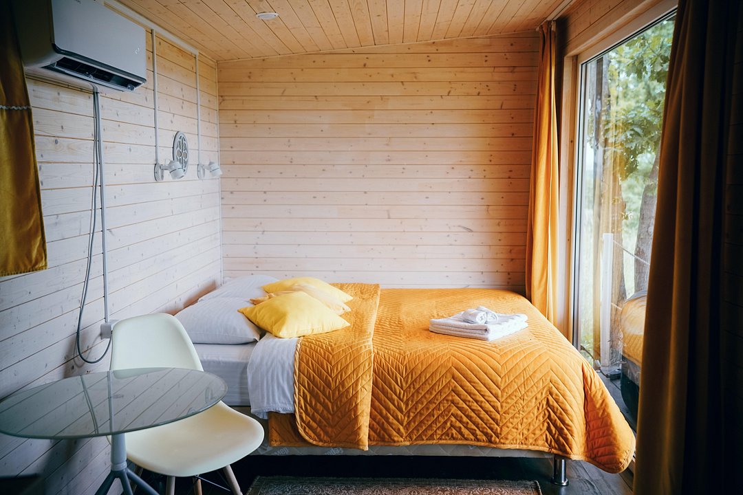 Коттедж 2-местный 1-комнатный (Скандинавский домик)