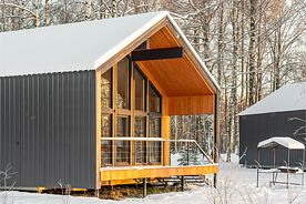 КУО: Коттедж у озера с 2-мя спальнями 100 м2, Загородный клуб Ромашка, Приозерский район