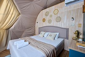 Панорамная Сфера Комфорт с холодильником, Глэмпинг Ива СПА, село Новое Павшино