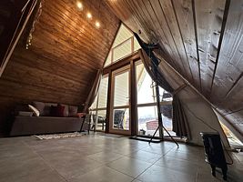 Шале, Загородный клуб По Щучьему Велению Коричневый домик в стиле A-Frame с чаном, село Новая Усмань