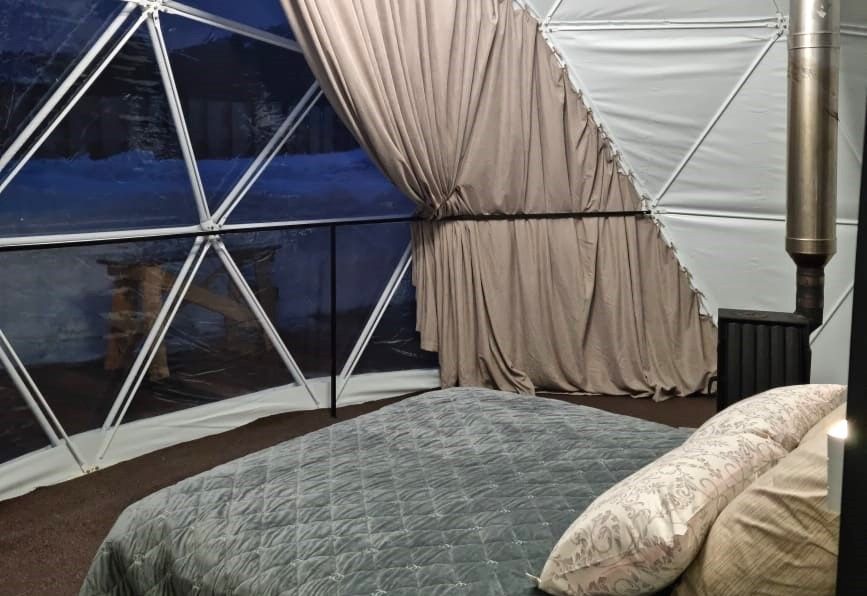 Глемпинг 4-местный (вид на гору)