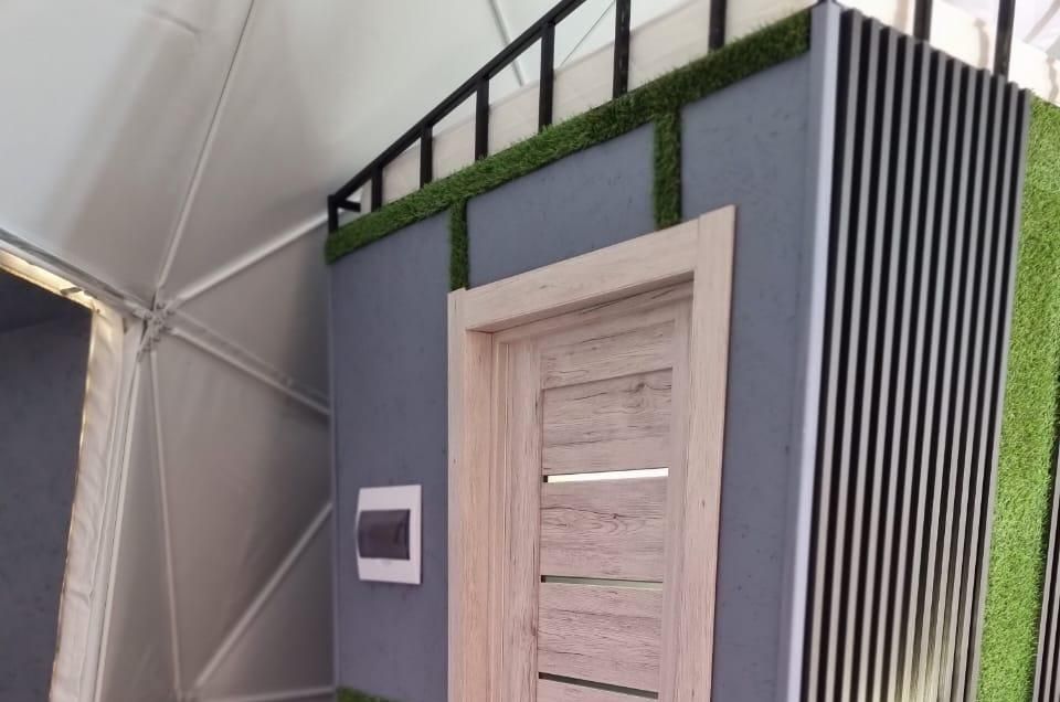 Глемпинг 4-местный (вид на гору)