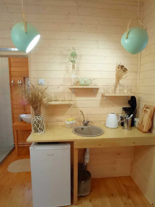 Дом 2-местный 1-комнатный (Зеленый)