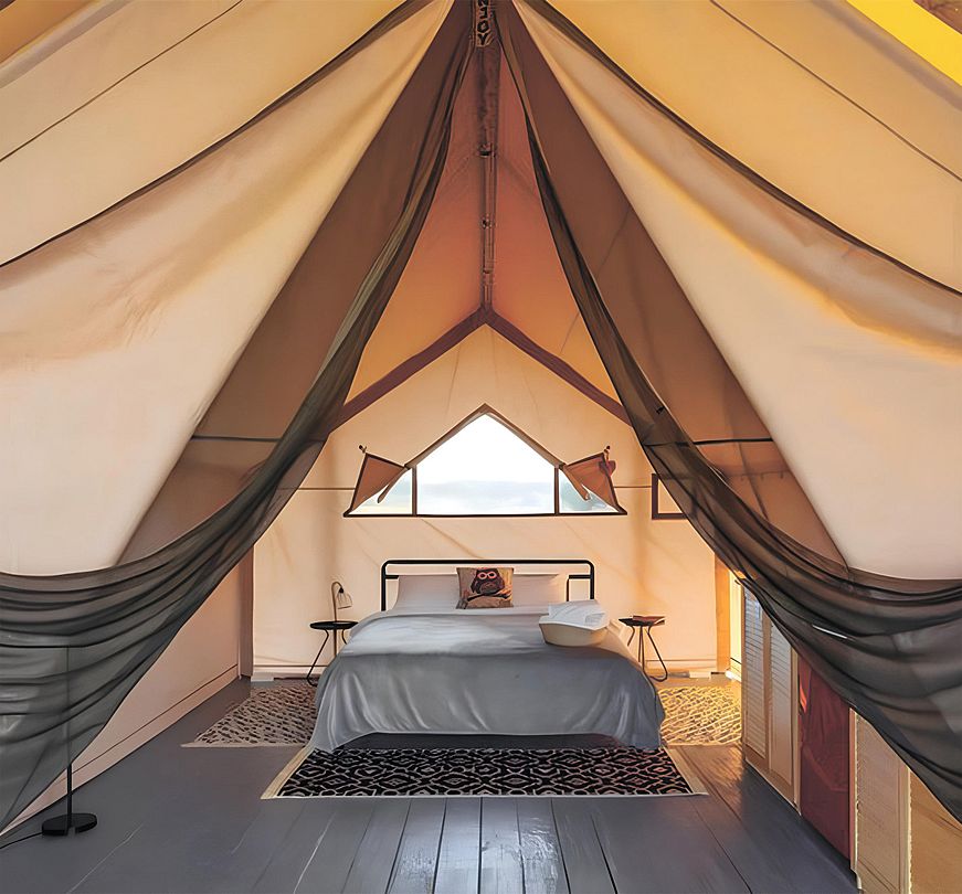 Глэмпинг 2-местный 1-комнатный (сафари-тент)