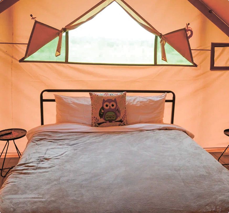 Глэмпинг 2-местный 1-комнатный (сафари-тент)