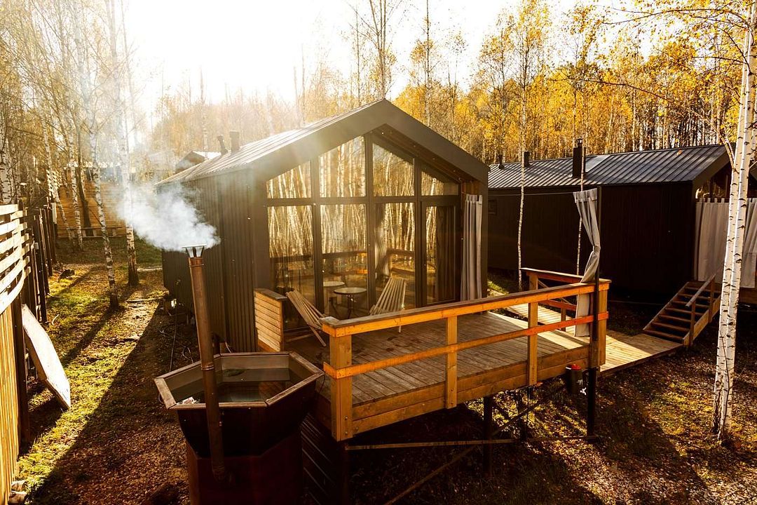 Коттедж 2-местный 1-комнатный (с банным чаном)