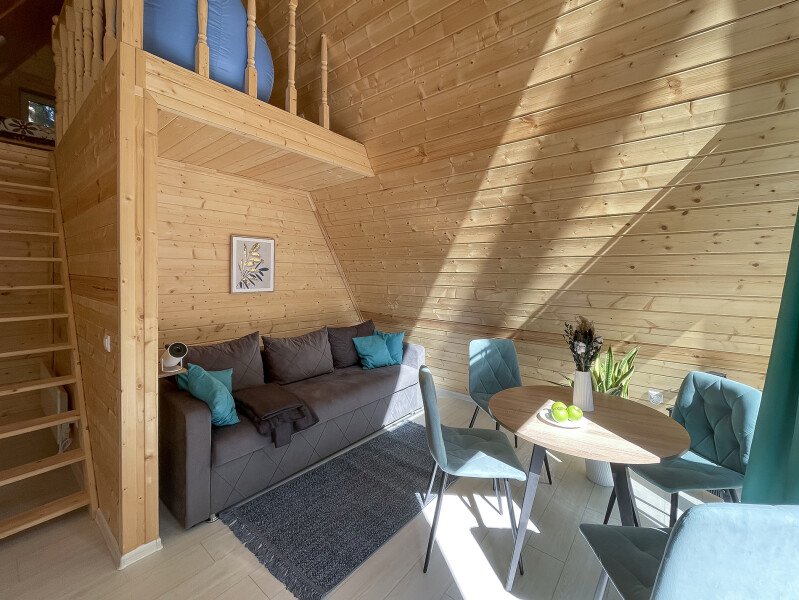 А-фрейм 2-местный 1-комнатный (с баней)