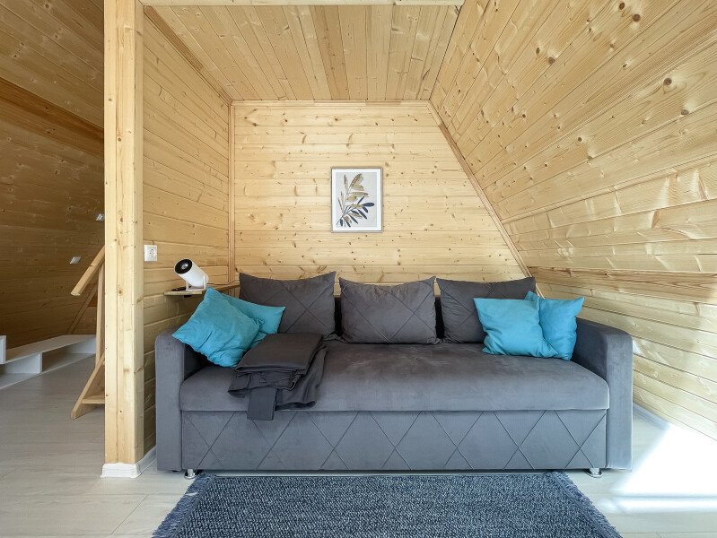 А-фрейм 2-местный 1-комнатный (с баней)