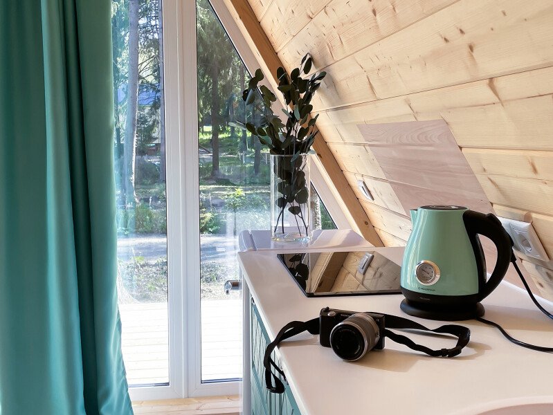 А-фрейм 2-местный 1-комнатный (с баней)