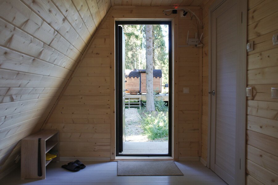 А-фрейм 2-местный 1-комнатный (с баней)