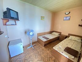 Двухместный номер Economy рядом с пляжем 2 отдельные кровати, Гостевой дом Хуторок Крым, Солнечногорское