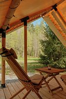 Лесной сафари-тент с панорамным окном (гипоаллергенный), Глэмпинг Мармар, Харлу