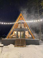 Двухместное шале Стандарт двуспальная кровать, Глэмпинг Лесные огни, Костино