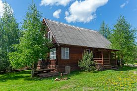 Шестиместный коттедж с красивым видом из окна, Рыбацкая деревня, поселок Пено