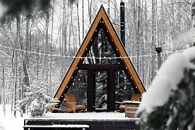 Коттедж Comfort с красивым видом из окна, Глэмпинг DEEP LAKE HOUSE, Глубокое
